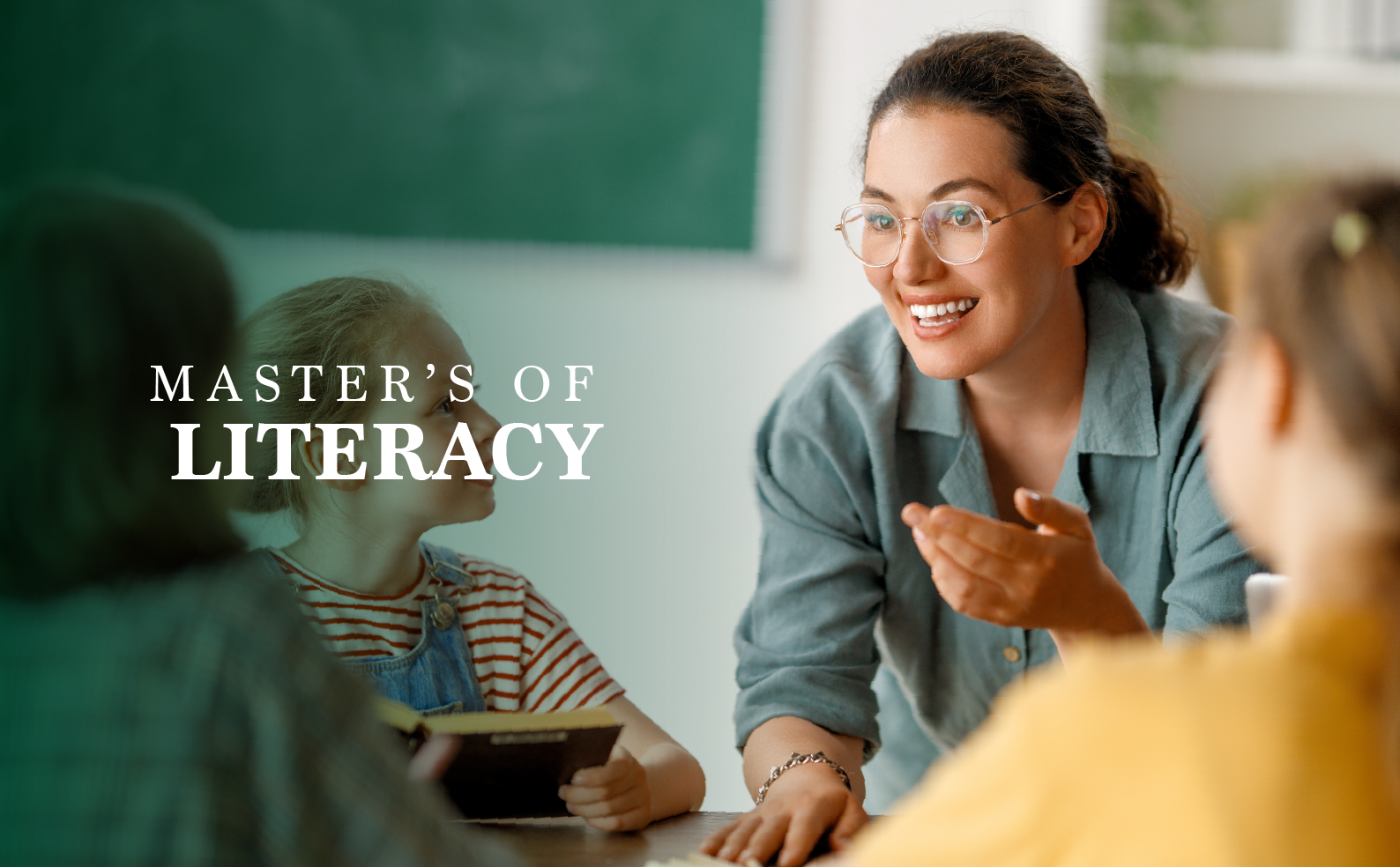 Teacher engaging with students in a classroom